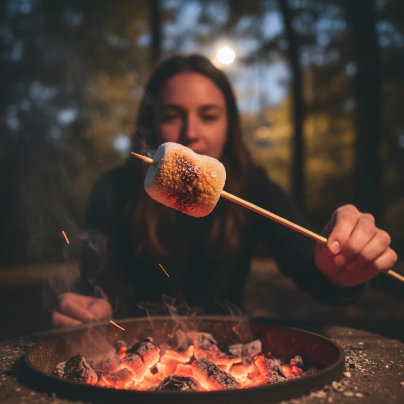 طرز کباب کردن حرفه‌ای مارشمالو