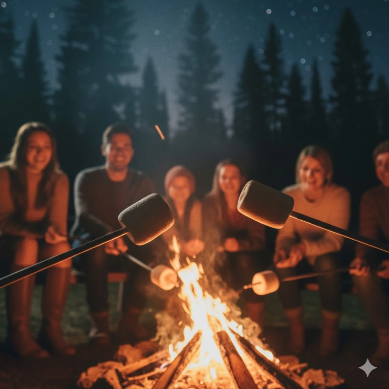 بهترین مارشمالو کبابی برای آتش