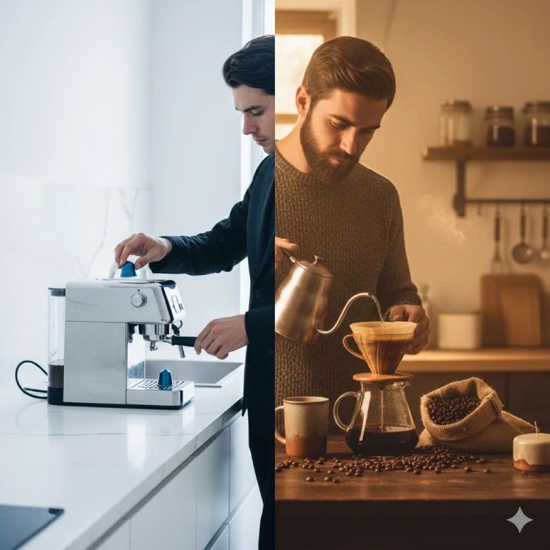 تفاوت کپسول قهوه و پودر قهوه