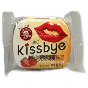 خوشبوکننده دهان بدون شکر توت فرنگی نعنا کیس بای ۱۶ گرمی