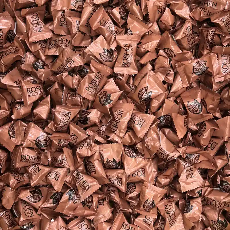 دراژه فله_ای تلخ روشن _ Roshen Dark Dragee دراژه فلهای تلخ روشن | Roshen Dark Dragee