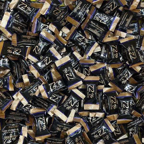 شکلات فله ای 72 درصد پارمید شکلات فله ای تلخ 72 درصد پارمیدا