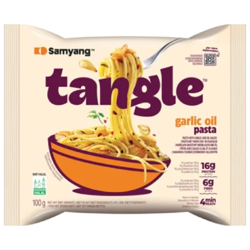 نودل طعم قارچ و خامه تانگل ۱۰۵ گرمی نودل طعم روغن سیر تانگل سامیانگ ۱۰۵ گرمی