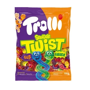 پاستیل بدون گلوتن کرم ابریشم پیچی ترولی 150 گرم