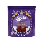 شکلات توپی پاکتی تلخ میلکا ۹۰ گرمی | Milka Fine Balls Dark Milk