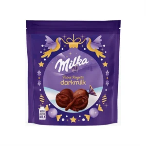 شکلات توپی پاکتی تلخ میلکا ۹۰ گرمی | Milka Fine Balls Dark Milk