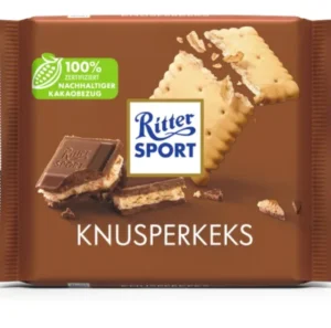 شکلات تخته‌ای بیسکوییت ترد ریتر اسپرت ۱۰۰ گرمی | Ritter Sport Crispy Cookie