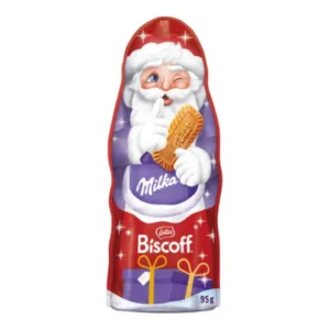 شکلات بابانوئل میلکا و بیسکوف 95 گرمی | Milka Biscoff Choco Santa