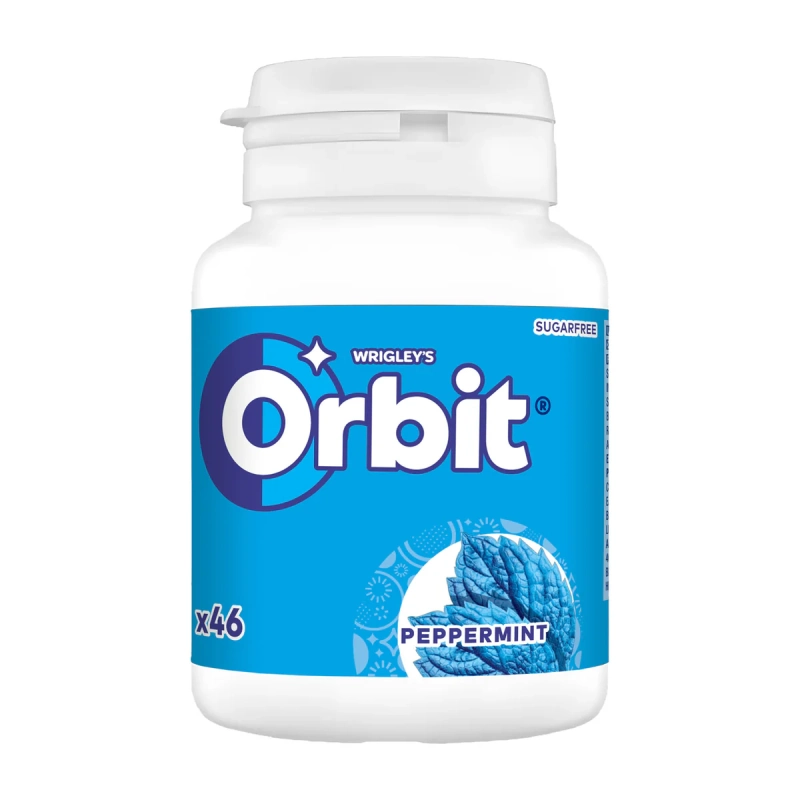 peppermint-46 آدامس نعنا فلفلی اوربیت 64 گرمی | Orbit Sugar Free Peppermint - Image 1