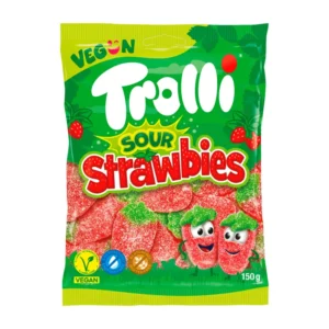 پاستیل ترش توت فرنگی ترولی 150 گرم | Trolli sour Strawberry