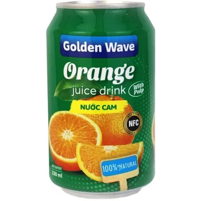 آبمیوه قوطی پرتقال گلدن ویو ۳۳۰ میلی_لیتری آبمیوه قوطی پرتقال گلدن ویو ۳۳۰ میلیلیتری