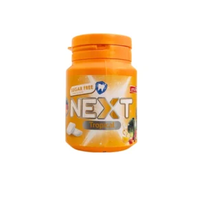 آدامس بدون قند رژیمی نکست با طعم میوه‌های گرمسیری ۶۰ گرمی | Next Tropical Gum