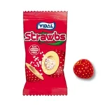 آدامس بدون گلوتن توت فرنگی ویدال ۴ گرمی | Vidal Strawberry Gum