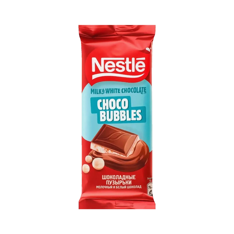 شکلات تخته_ای حبابی دو رنگ نستله ۸۱ گرمی شکلات تختهای حبابی دو رنگ نستله ۸۱ گرمی