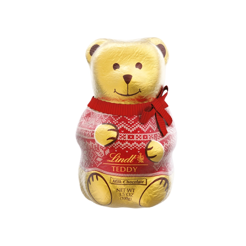 شکلات خرسی طلایی پلیور قرمز لینت ۱۰۰ گرمی شکلات خرسی طلایی پلیور قرمز لینت ۱۰۰ گرمی