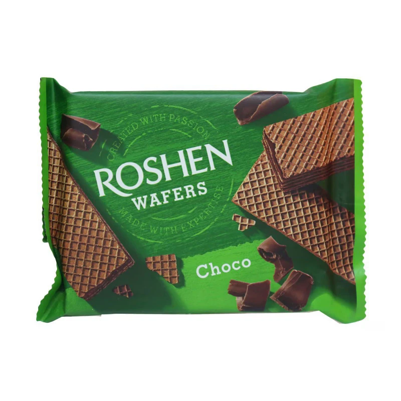 ویفر-روشن-با-طعم-شکلات-72-گرم ویفر شکلاتی روشن 72 گرمی | Roshen Cocoa Wafer - Image 1